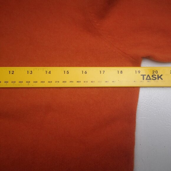 Lauren Ralph Lauren Petite Ladies Size PL Orange 100% Cashmere Turtleneck - Picture 6 of 9